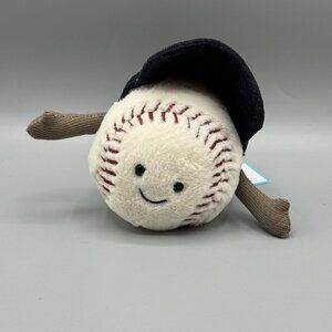 Jellycat Amuseables Sports Baseball Plush Stuffed Toy 4" NEW